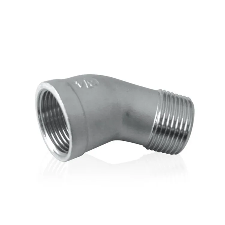 Ryðfrítt stálrör 45 gráðu götuolnbogar